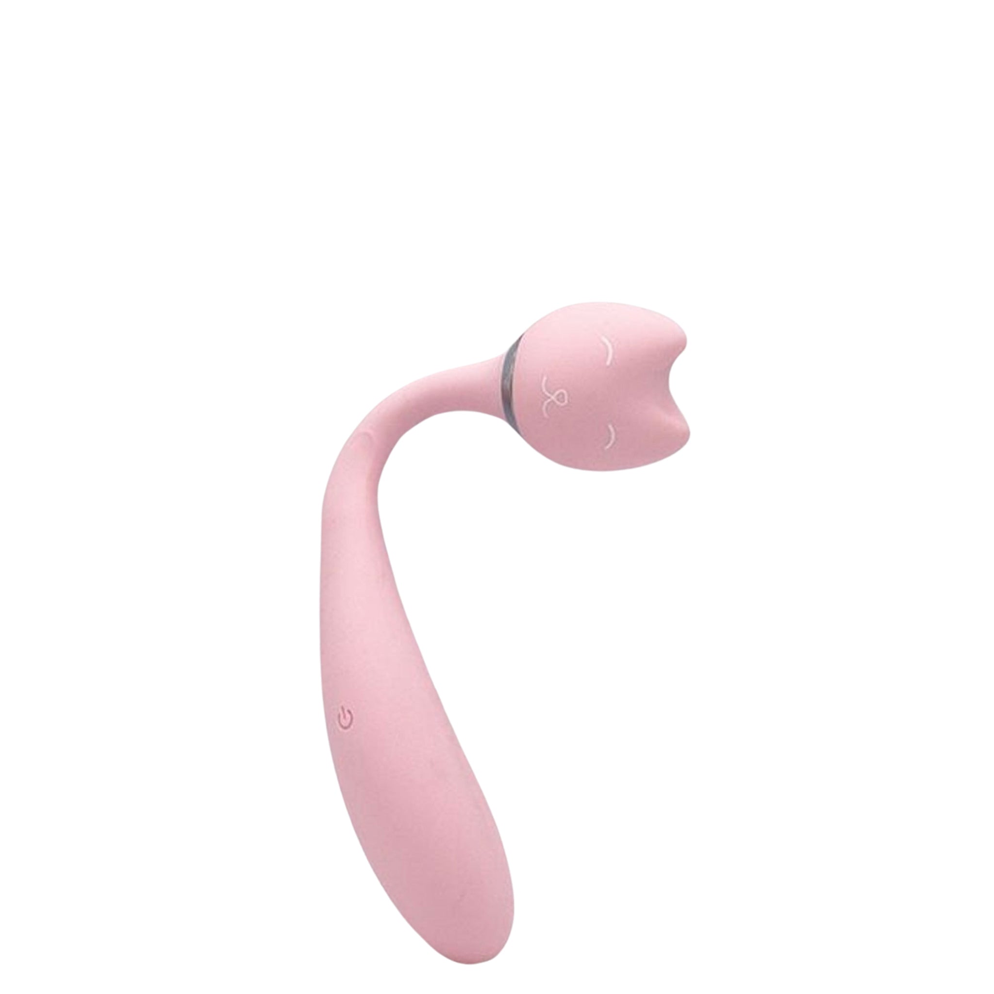 Kitty vibrating wand, pink, bendable, G-spot, P-spot, waterproof, rechargeable.