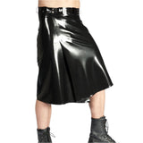 Knee Length Latex Kilt with Pockets
