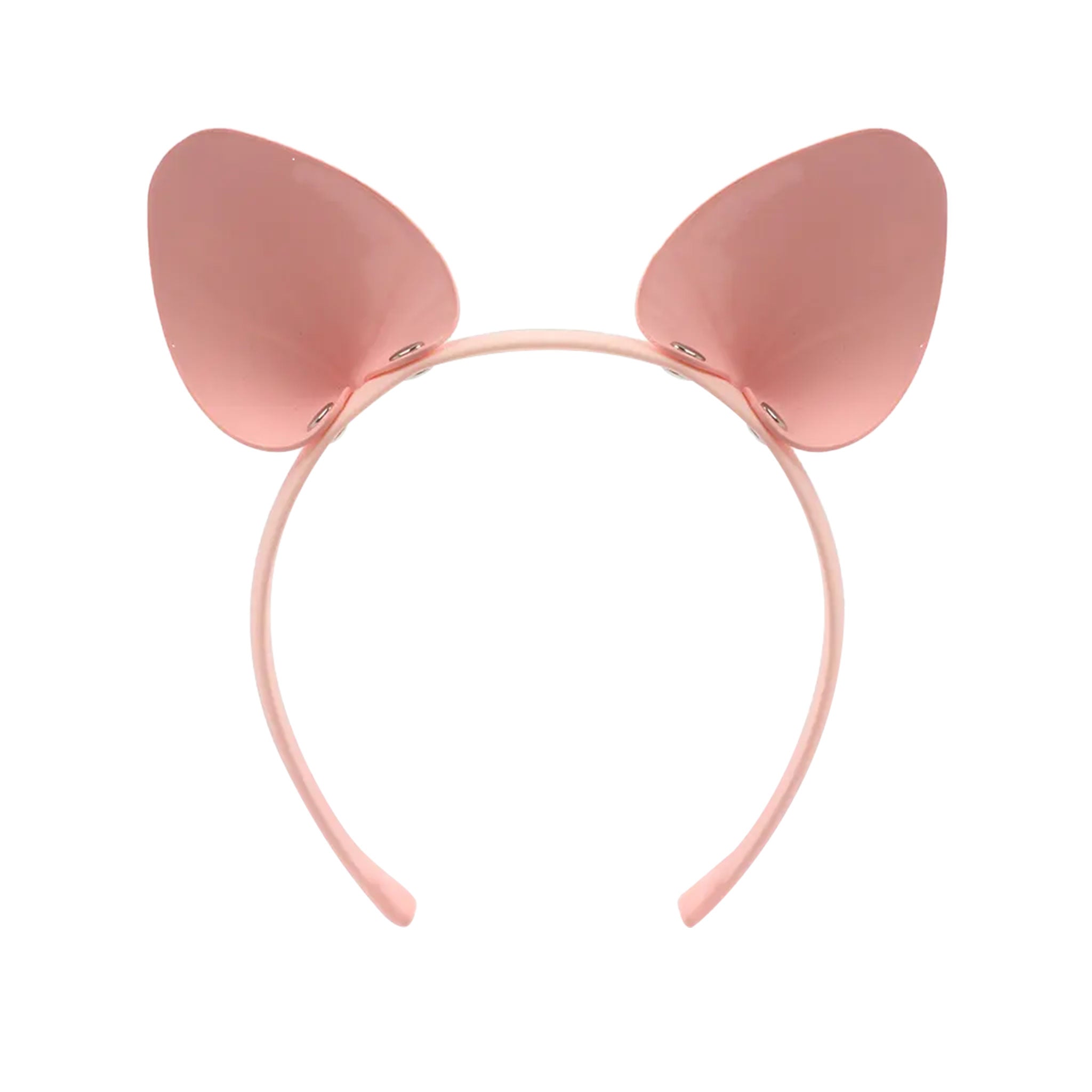 Patent leather hairband headband headgear animal pig ears pet-play accessories halloween baby-pink