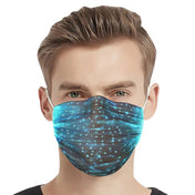 Optical-fiber polyester cotton accessories mask face-mask fabric-mask surgical-mask air-pollution PM2.5 filter LED LED-lights fiberoptic fiber-optic light-up lightup glow-in-the-dark USB-rechargeable adjustable earloops ear-loops luminous fetish fashion alt-fashion cyber cyberpunk cyber-punk punk party rave ravewear festival bondage bdsm bdsm-toys kink kinky kinky-play costume cosplay halloween masquerade unisex white