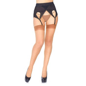 Sheer Thigh Hi Stockings With Back Seam