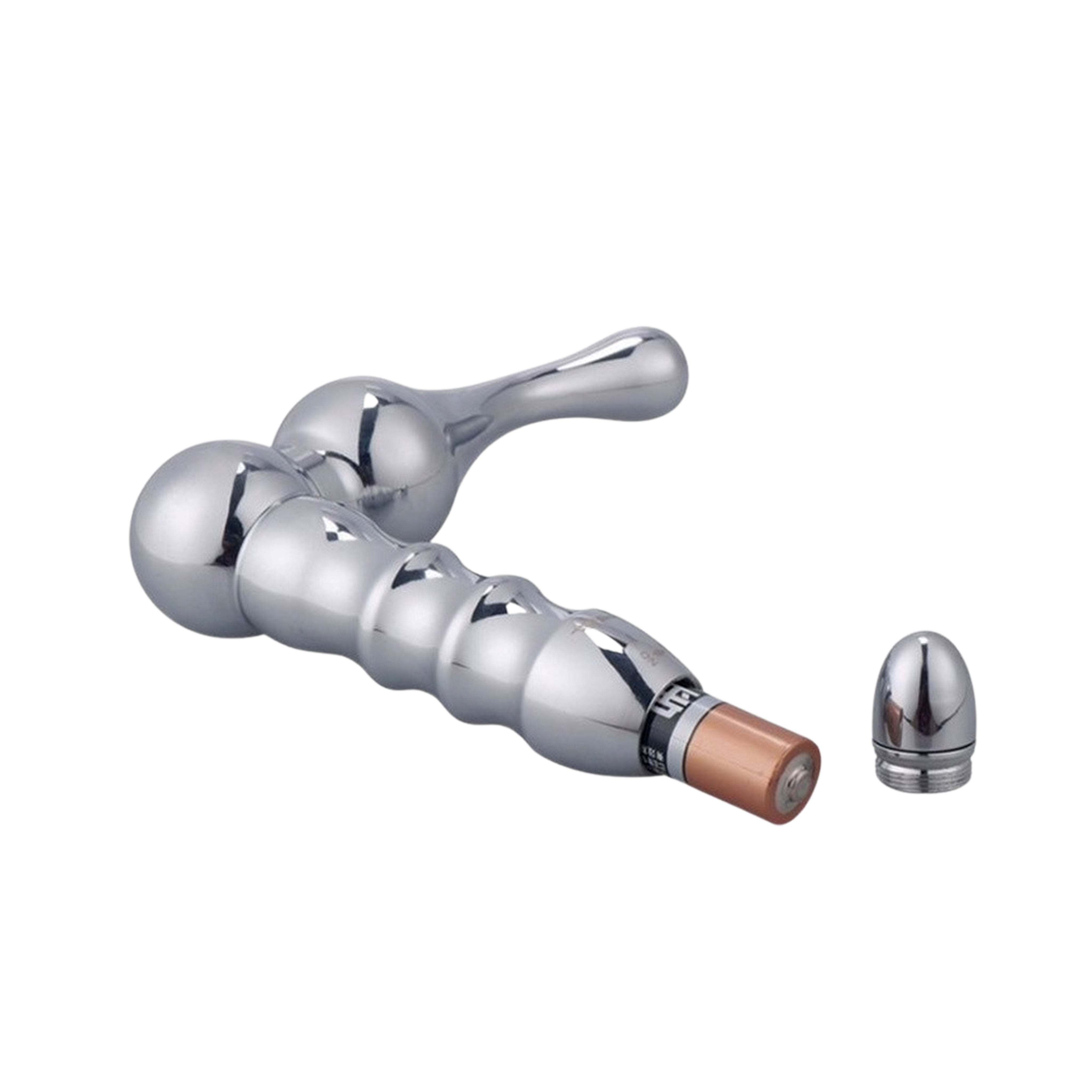 Chrome Vibrating Angled Prostate Massager