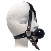 Latex Comfort Head Harness Ball Gag | compatible with Bondage Latex Hood with Buckles