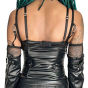 Vegan Leather 5 Buckle Waist Cincher