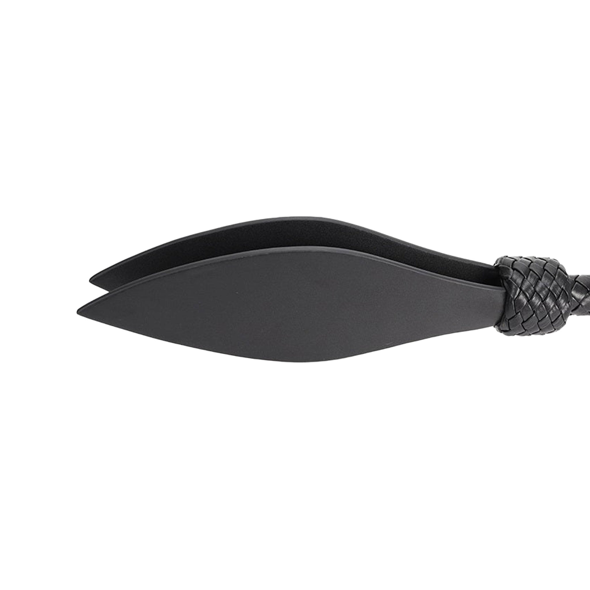 Double Tongue Slapper with Handle- Black