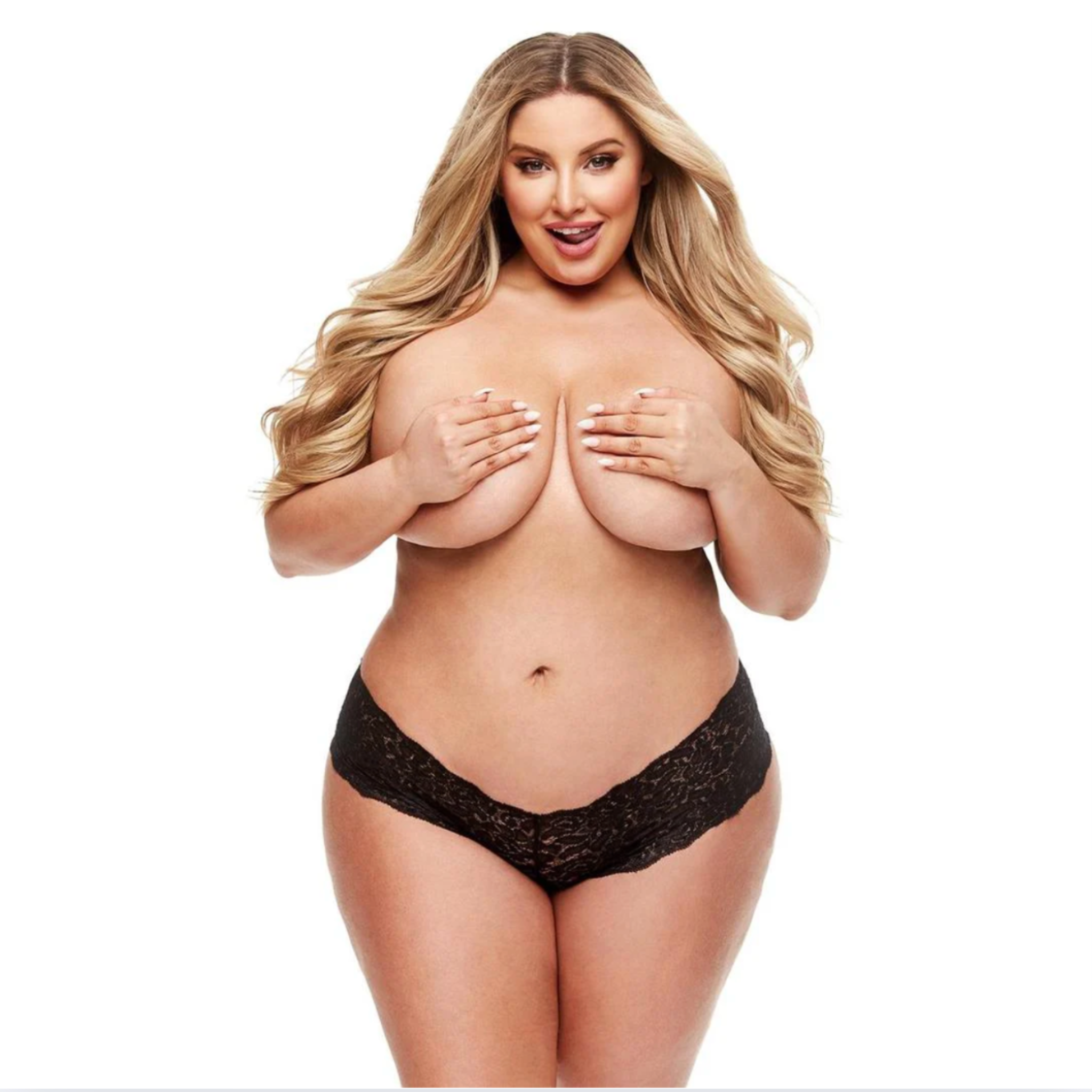 Black Lace Boyshorts with remote-controlled panty vibe, offering 10 vibration modes for discreet pleasure.