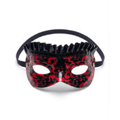 Latex rubber accessories latex-accessories mask eyemask eye-mask printed-lace bordelle-lace ruffled-trim pleated-frill frill-trim bow-detail comfortable fetish fashion alt-fashion masquerade mardi-gras mardigras costume-ball festivalwear bondage bdsm bdsm-gear bdsm-fashion kink kinky kinkwear costume cosplay halloween halloween-accessories halloween-latex unisex black red