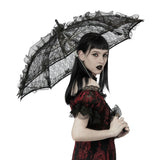 Lace Umbrella Parasol Black