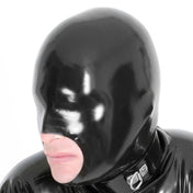 Latex rubber accessories mask hood latex-hood anatomical open-mouth open-nose breathing-hole blowjob blow-job cocksucker cock-sucker sucking-dick pull-on pullon pull-over pullover close-fit smooth soft shiny glossy fetish fashion alt-fashion fetishwear bondage bdsm bdsm-gear bdsm-fashion bdsm-toys sub submissive kink kinky kinkwear kinky-play sensory-play sensory-deprivation anonymous anonymizing faceless costume cosplay halloween gimp unisex black