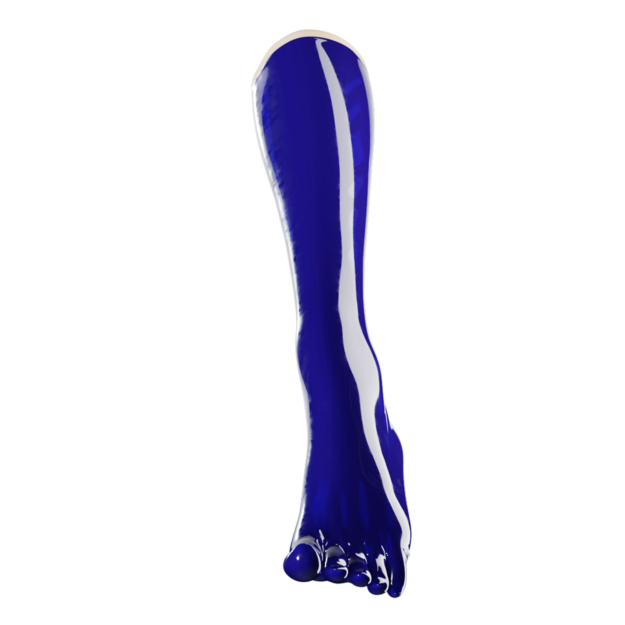 Latex rubber accessories socks toe-socks foot footwear knee knee-length warming fetish fashion alt-fashion medical medical-play kink kinky kinky-play bdsm bdsm-gear unisex blue cobalt-blue royal-blue