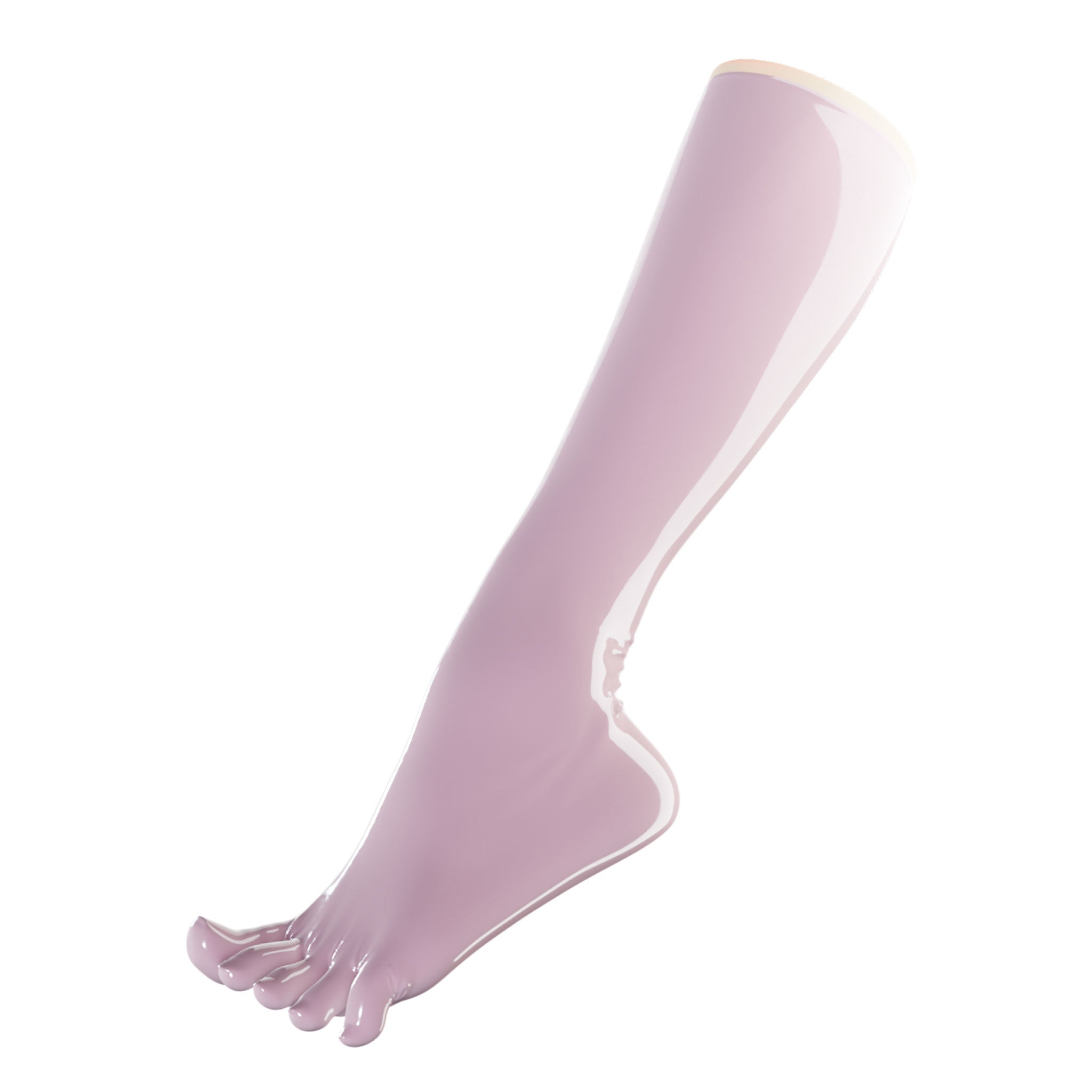 Latex rubber accessories socks toe-socks foot footwear knee knee-length warming fetish fashion alt-fashion medical medical-play kink kinky kinky-play bdsm bdsm-gear unisex pink dolly-pink