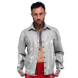 Latex Long Sleeve "Jean" Jacket   M