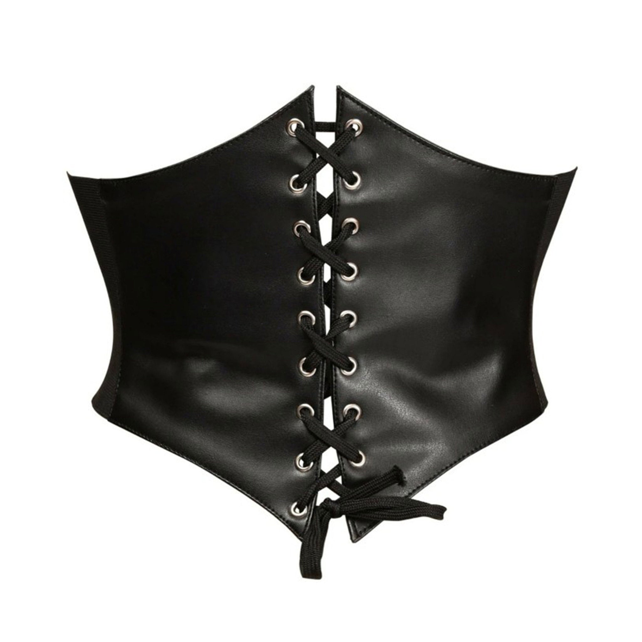 lace-up corset belt cincher, adjustable waist cincher, black corset belt, stretchy elastic cincher, snap-button corset, versatile corset belt