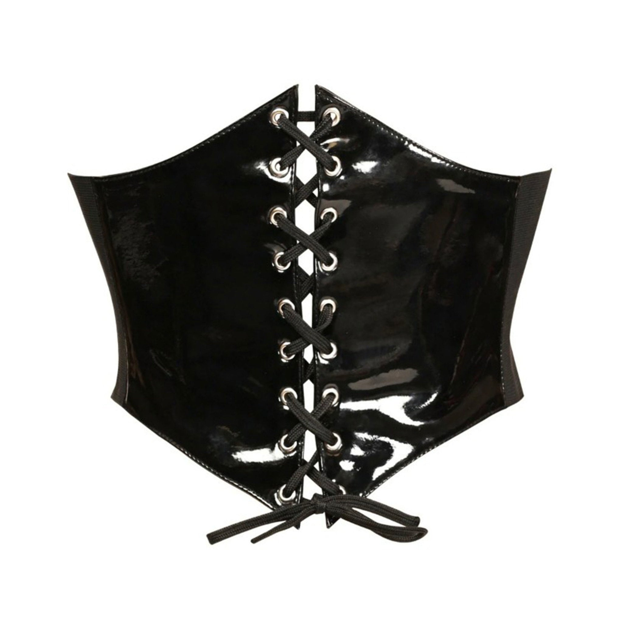 lace-up corset belt cincher, adjustable waist cincher, black corset belt, stretchy elastic cincher, snap-button corset, versatile corset belt