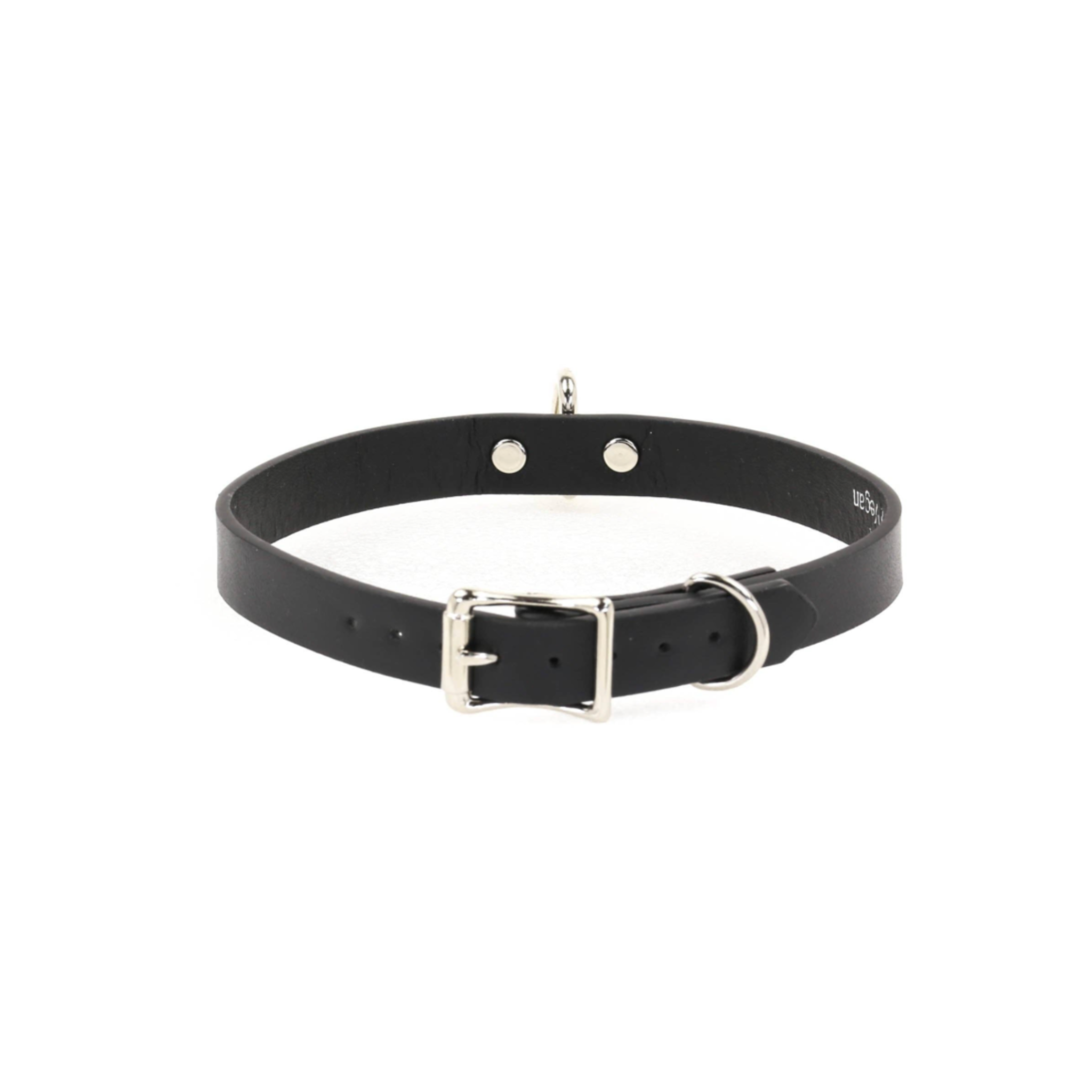 4 inch wide adjustable buckle fetish goth punk collar