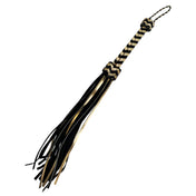 Leather genuine-leather suede-leather metallic-leather metallic-coating accessories flogger suede-falls metallic-falls wrist-loop handle-loop shiny flashy bondage bdsm bdsm-gear bdsm-toys impact impact-toys impact-play kink kinky kinky-play kinky-toys sadism masochism sadomasochism sadist masochist sadomasochist spanking pain discipline adult-toys gold black-and-gold