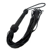 Leather rough-leather woven-leather braided-leather accessories flogger looped-falls handle-loop wrist-loop soft bondage bdsm bdsm-gear bdsm-toys impact impact-play impact-toys kink kinky kinky-play kinky-toys sadism masochism sadomasochism sadist masochist sadomasochist spanking pain discipline sting unisex adult-toys black