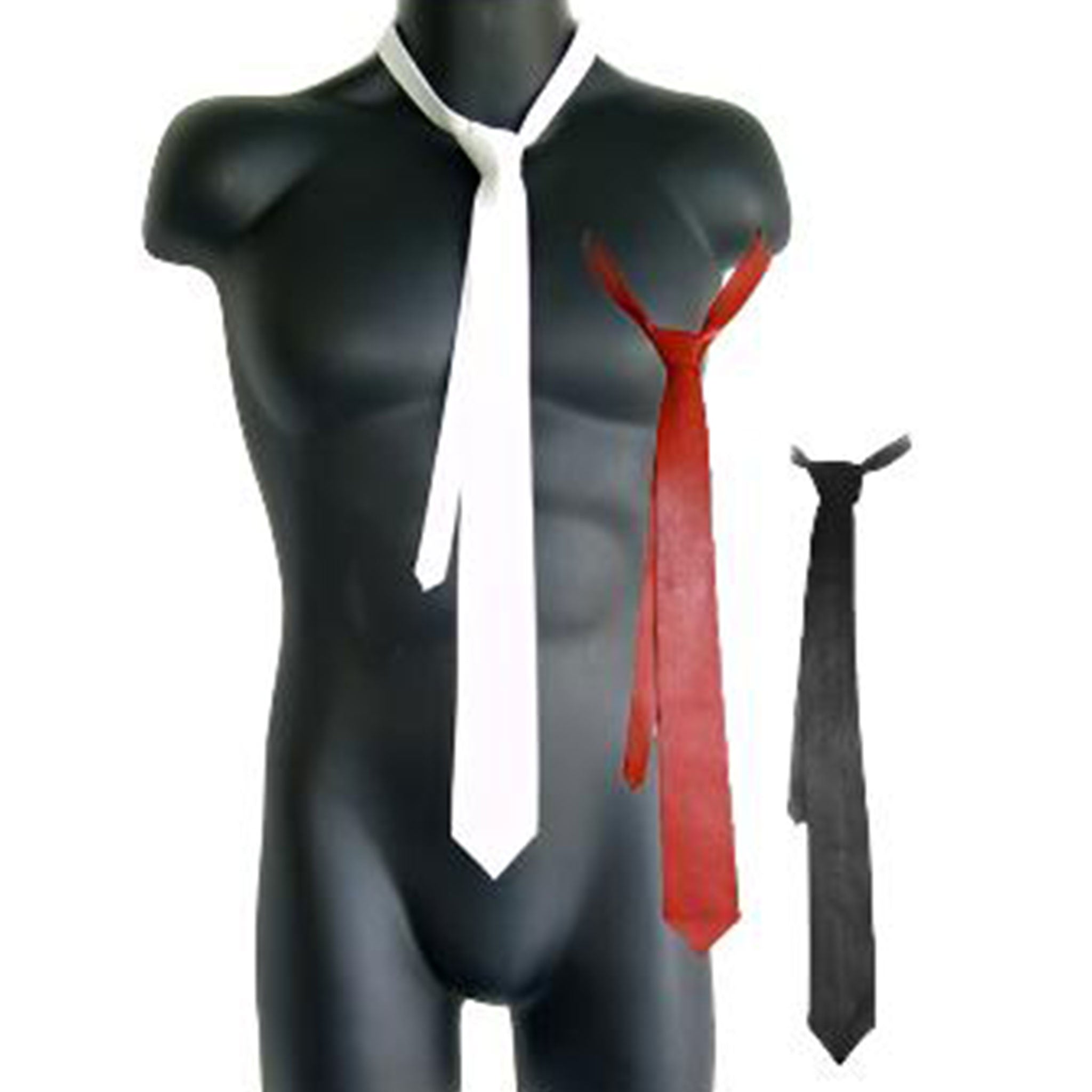 Leather genuine tie neck-tie necktie formal professional office leather bdsm bondage kinky unisex accessories red black