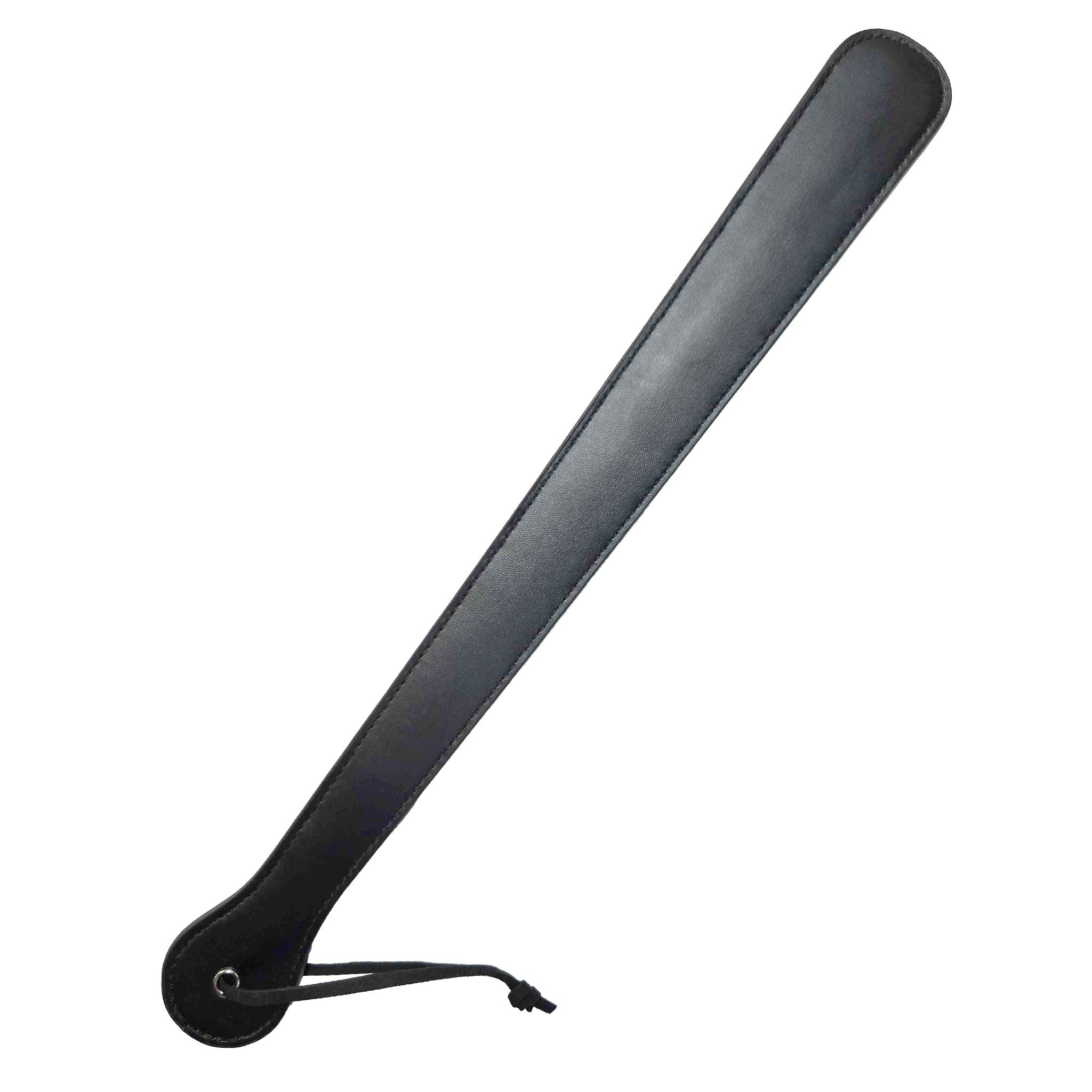Leather faux paddle long prison strap strapping spanking semi-flexible bondage bdsm bdsm-gear corporal punishment impact impact-play kink kinky kinky-play adult-toys sex-toys black