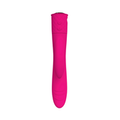 Pink rabbit vibrator, black bottle holder, discreet, waterproof, rechargeable, platinum silicone.