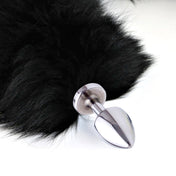 Fur fox fox-fur genuine-fur anal butt plug probe butt-plug buttplug tapered filling fill-up fillup furry-tail long-tail extended-tail nonvibe non-vibe nonvibrating non-vibrating bondage bdsm kink kinky kinky-play pet pet-play animal adult-toys anal-toys black
