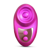 Silicone vibrator vibe vibrating vibration finger-mounted finger-vibe index-finger clit clitoris clitoral stim stimulator stimulating stimulation tapping tapper non-insertable intense travel-sized usb-rechargeable couples adult-toys iridescent berry