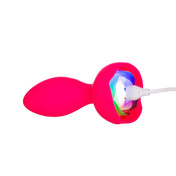 Silicone ABS-plastic insertable vibrator vibrating vibrator vibe anal anal-play anal-plug anal-vibe anal-stretch buttplug butt-plug butt-stuff rose-base remote-control LED-lights light-up usb-rechargeable rotating rotation 360-degrees hands-free smooth beginner-friendly tapered luxurious adult-toys gifts valentines couples couples-play pink rainbow-LED