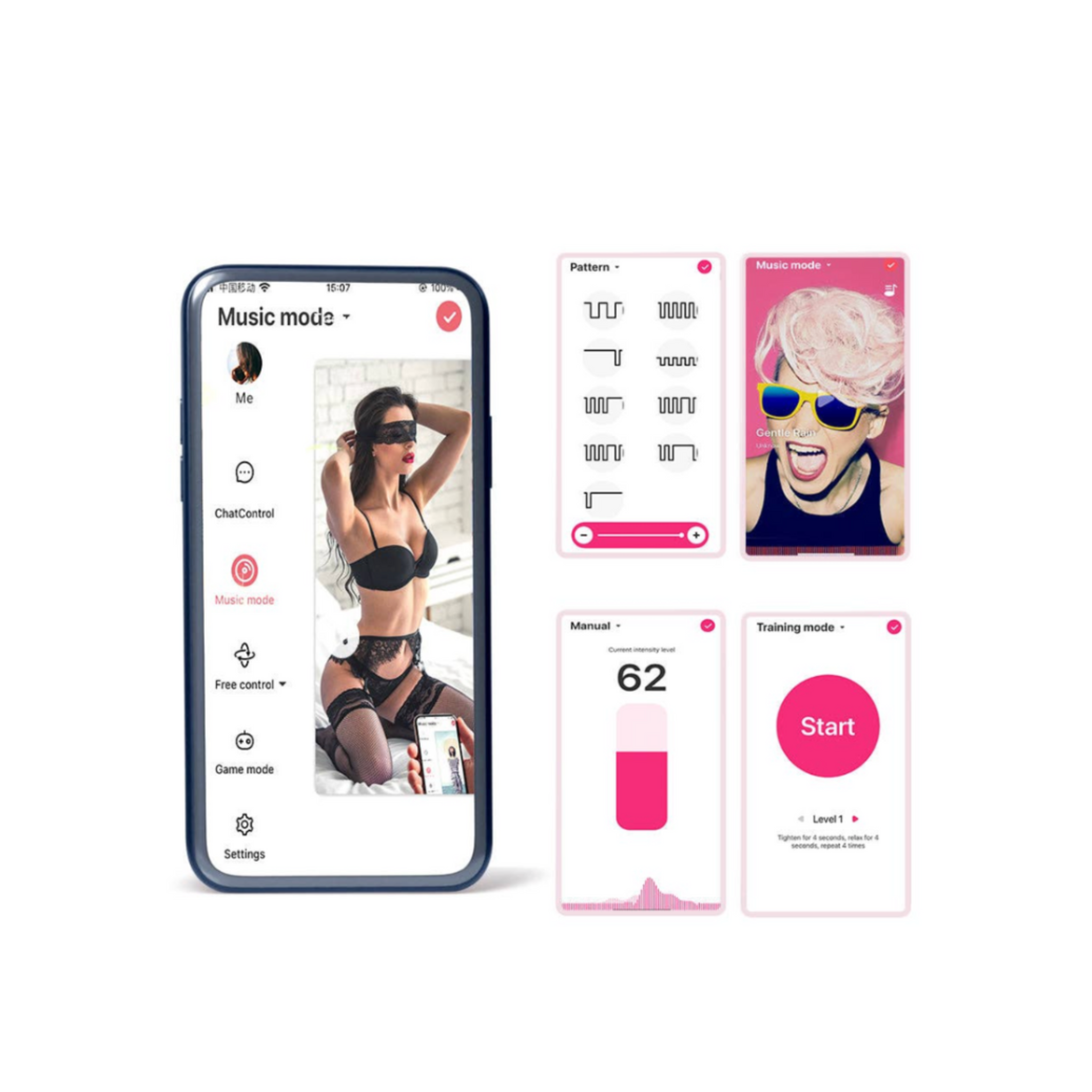 magic eidolon wearable vibrator silicone abs dual stimulation internal external 10 vibration patterns app control remote partner play video sync fetish factory
