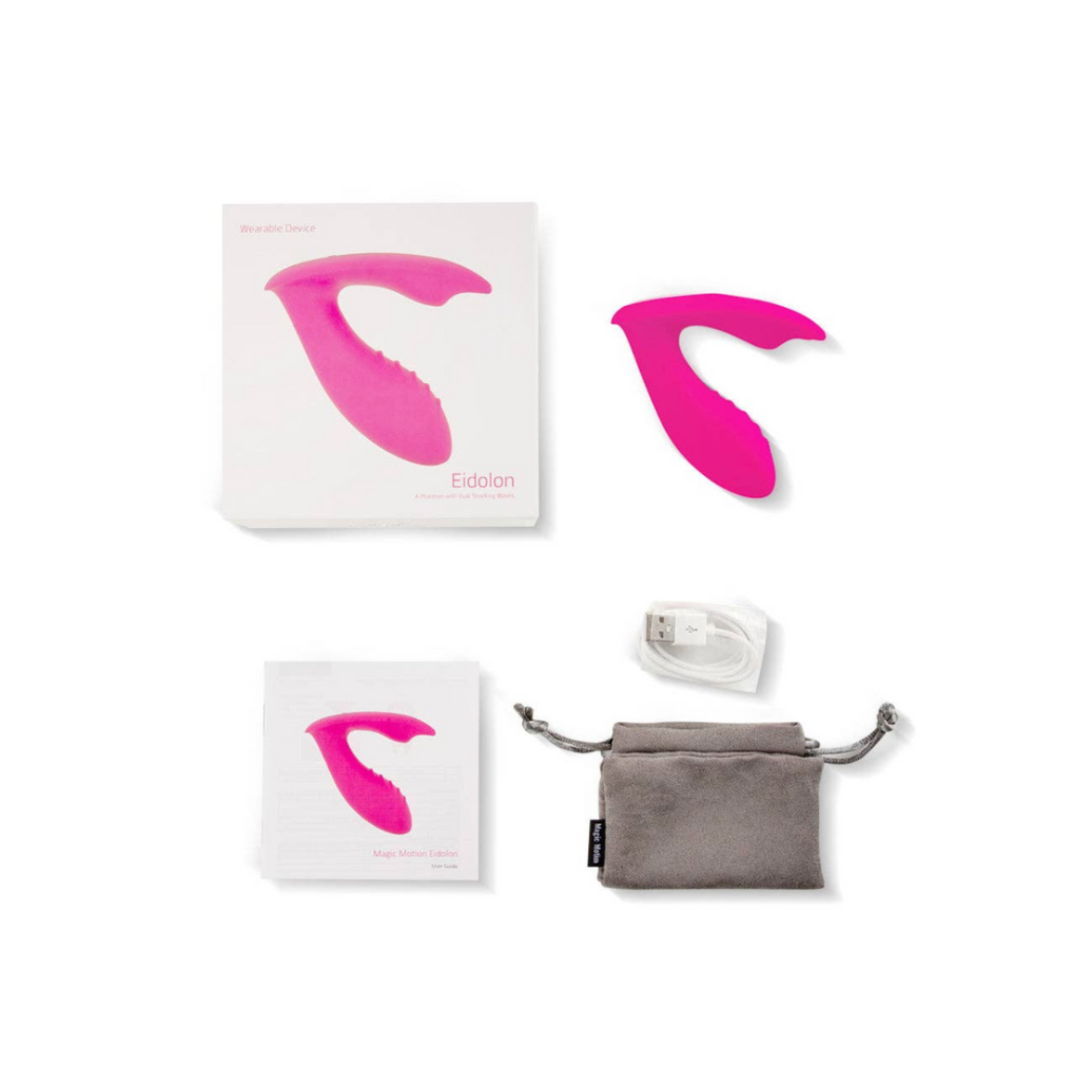 magic eidolon wearable vibrator silicone abs dual stimulation internal external 10 vibration patterns app control remote partner play video sync fetish factory