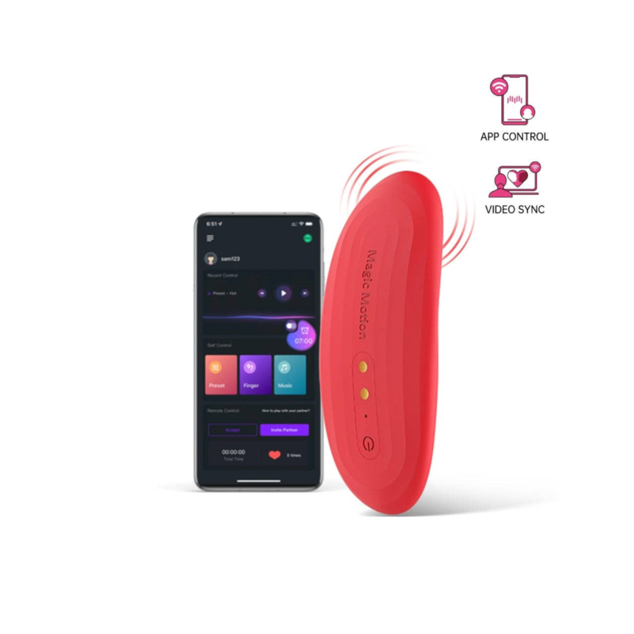 magic nyx panty vibrator silicone abs discreet alarm vibration clitoral stimulation wearable video sync app control magic motion whats sense syncmo waterproof rechargeable fetish factory