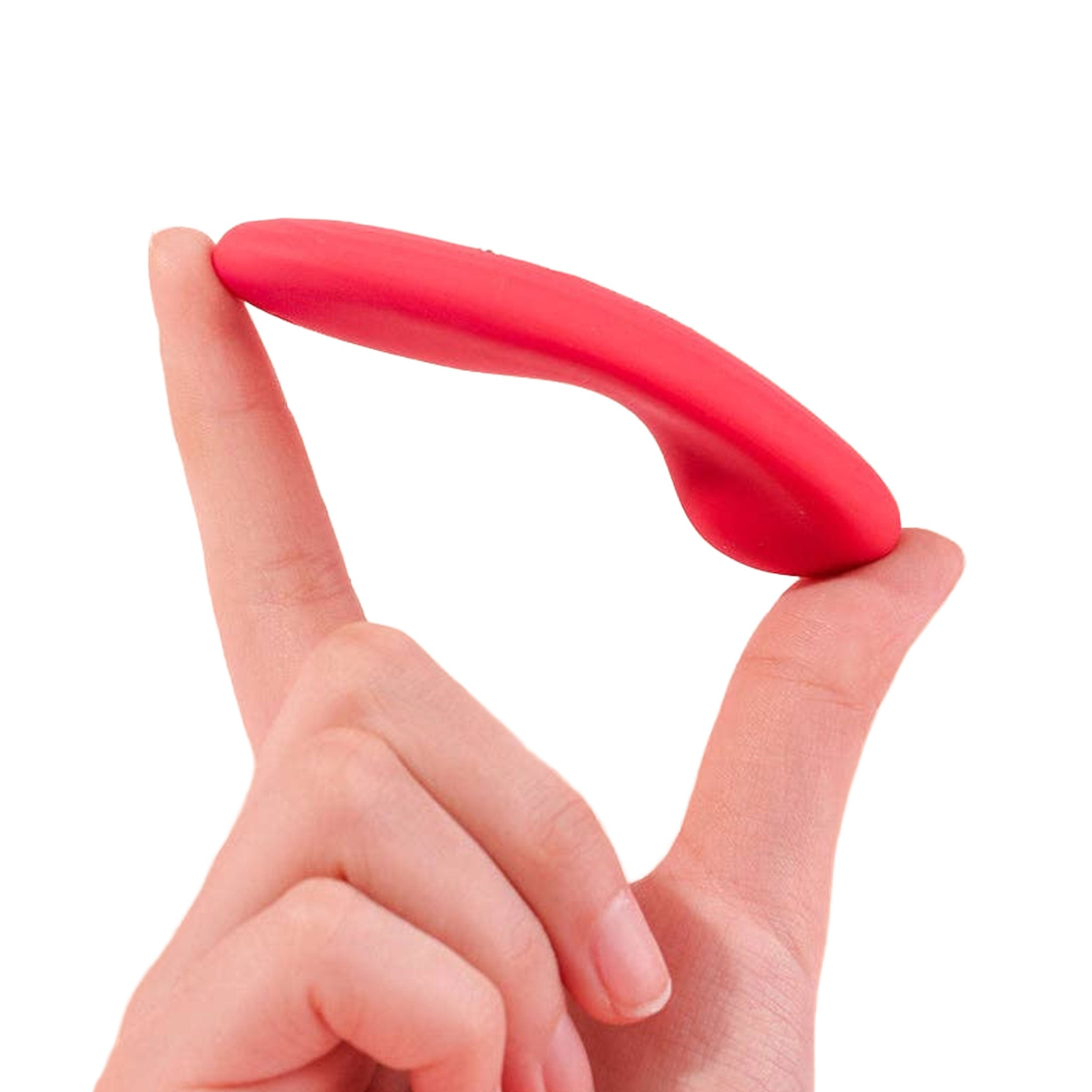 Silicone ABS-plastic accessories vibrator vibe vibrating clit clitoral clitoris stim stimulation stimulating wearable panty panties magic-nyx app-compatible alarm video-sync syncmo whats-sense magic-motion waterproof usb-rechargeable remote-play low-profile discreet immersive precise gentle female femme feminine womens adult-toys sexual-wellness red