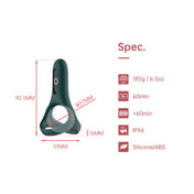 magic rise smart wearable cockring app controlled silicone abs waterproof rechargeable snug fit prolonged pleasure firmer erection men sex toy fetish factory