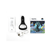 magic rise smart wearable cockring app controlled silicone abs waterproof rechargeable snug fit prolonged pleasure firmer erection men sex toy fetish factory
