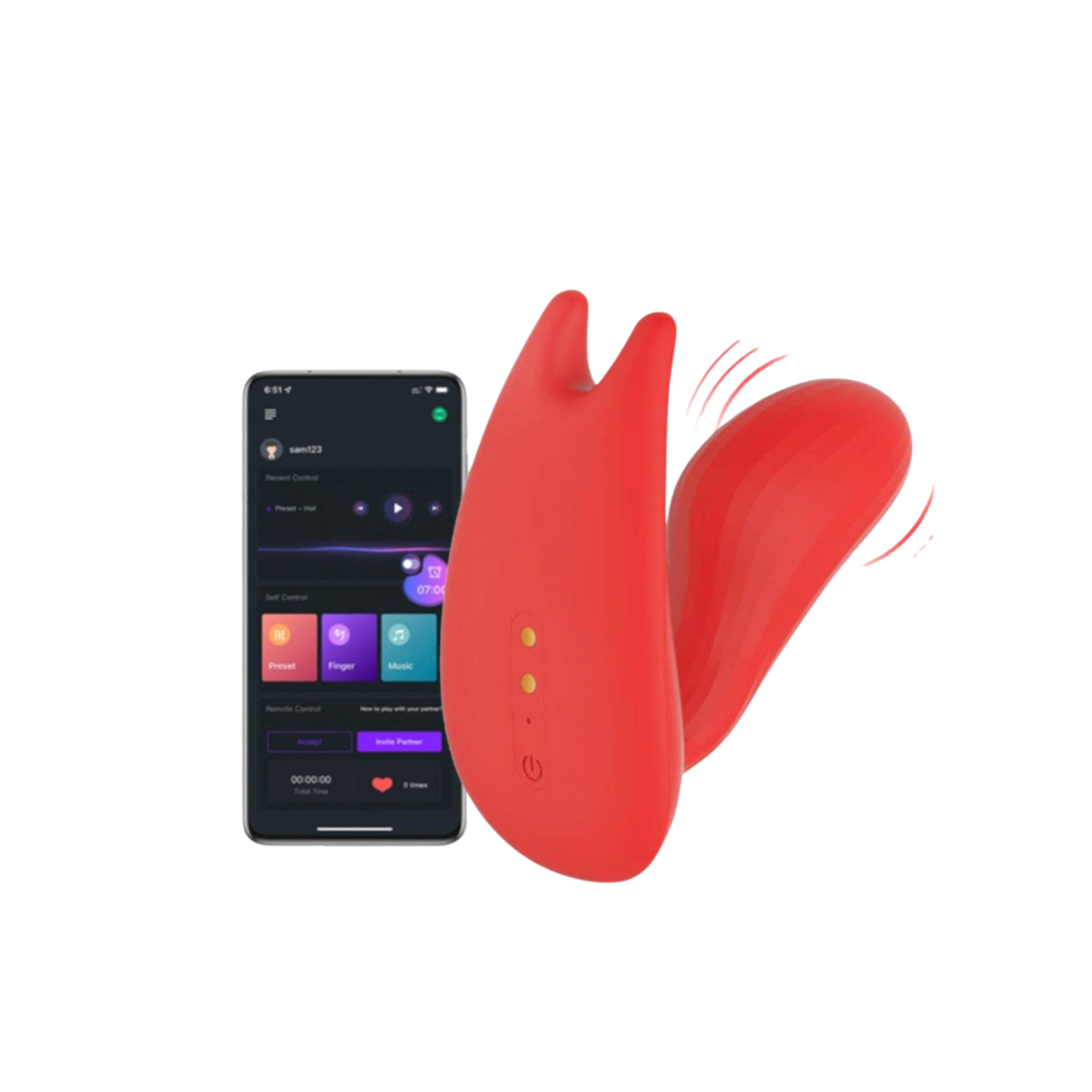 magic umi couples vibrator silicone abs dual motors long distance partner controlled app control magic motion discreet public play dual stimulation fetish factory
