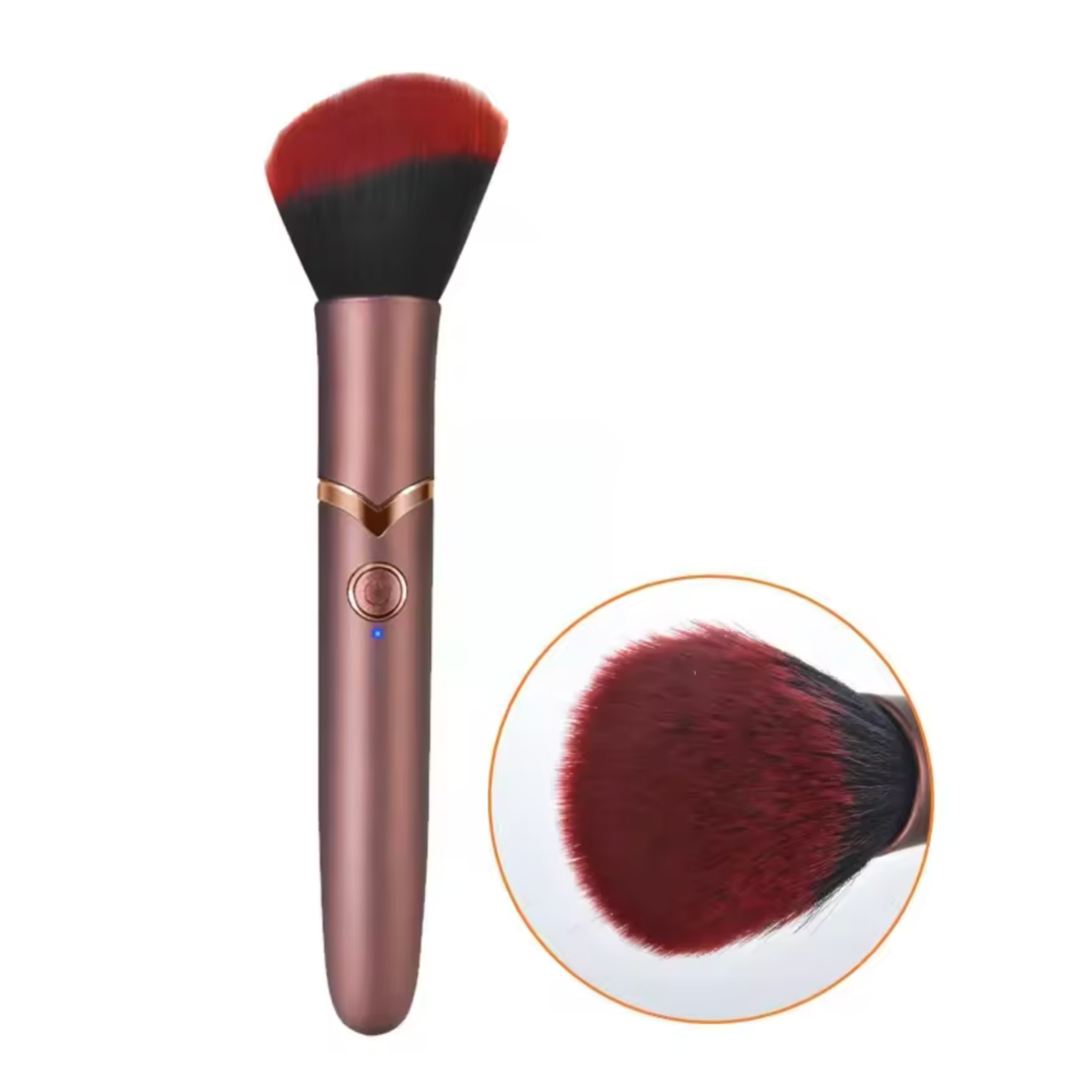makeup brush vibrating bullet, discreet vibrator, vibrating beauty tool, travel-friendly vibrator, makeup brush vibrator, dual-purpose massager