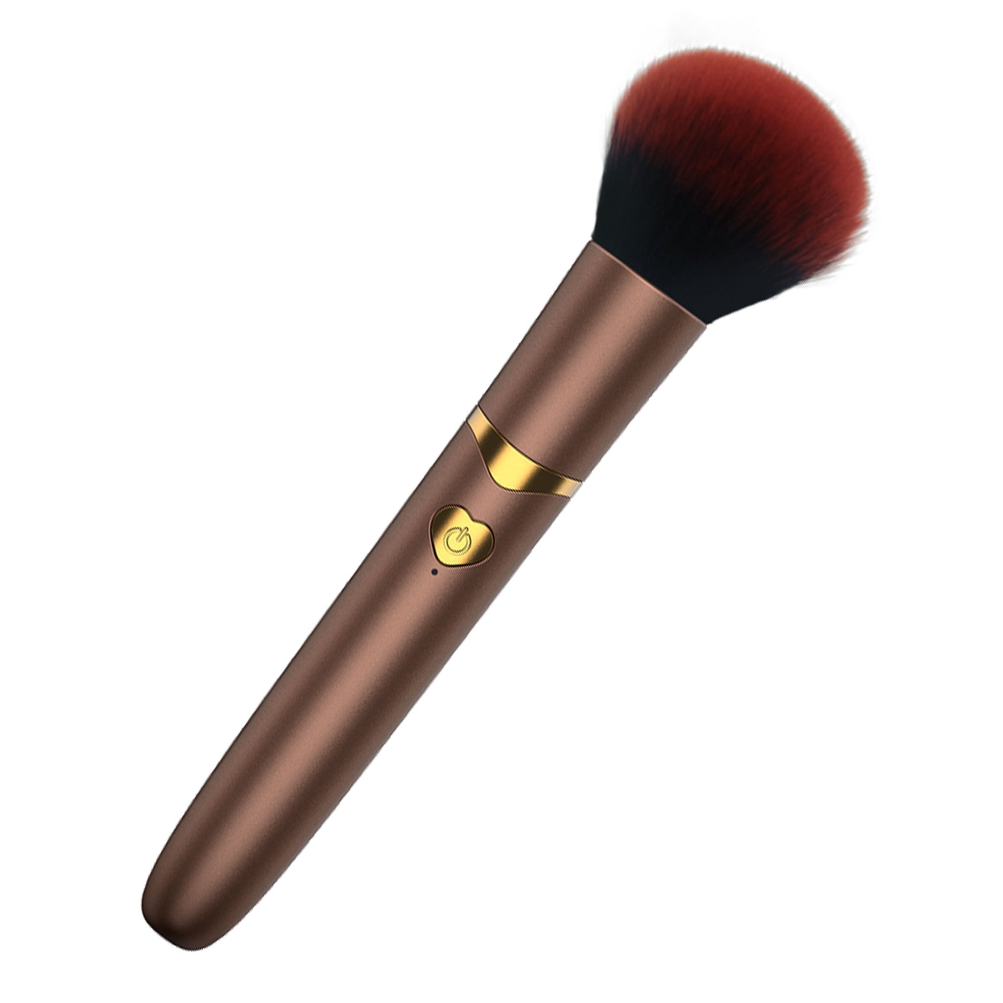 Rayon silicone ABS-plastic accessories insertable vibe vibrator vibrating clit clitoral clitoris stim stimulator stimulation bullet-vibe beauty-brush makeup-brush bristles dual-purpose usb-rechargeable splashproof fun discreet soft sleek travel-sized travel-friendly ergonomic comfortable streamlined anti-slip lightweight kink kinky kinky-toys solo-play gifts adult-toys female femme feminine womens unisex bronze