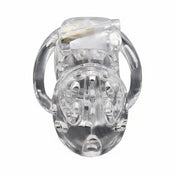 Plastic PC-plastic polycarbonate resin accessories restraint penis cock cock-ring cockring cock-cage cockcage cage long-cage codpiece airholes air-holes ventilated ventilation pores air-permeable locking lockable built-in lock coding-lock pin-lock solid reliable durable ergonomic full-stereo bdsm bondage kink kinky kinky-play chastity male-chastity male masculine masc mens clear transparent seethru see-thru see-through