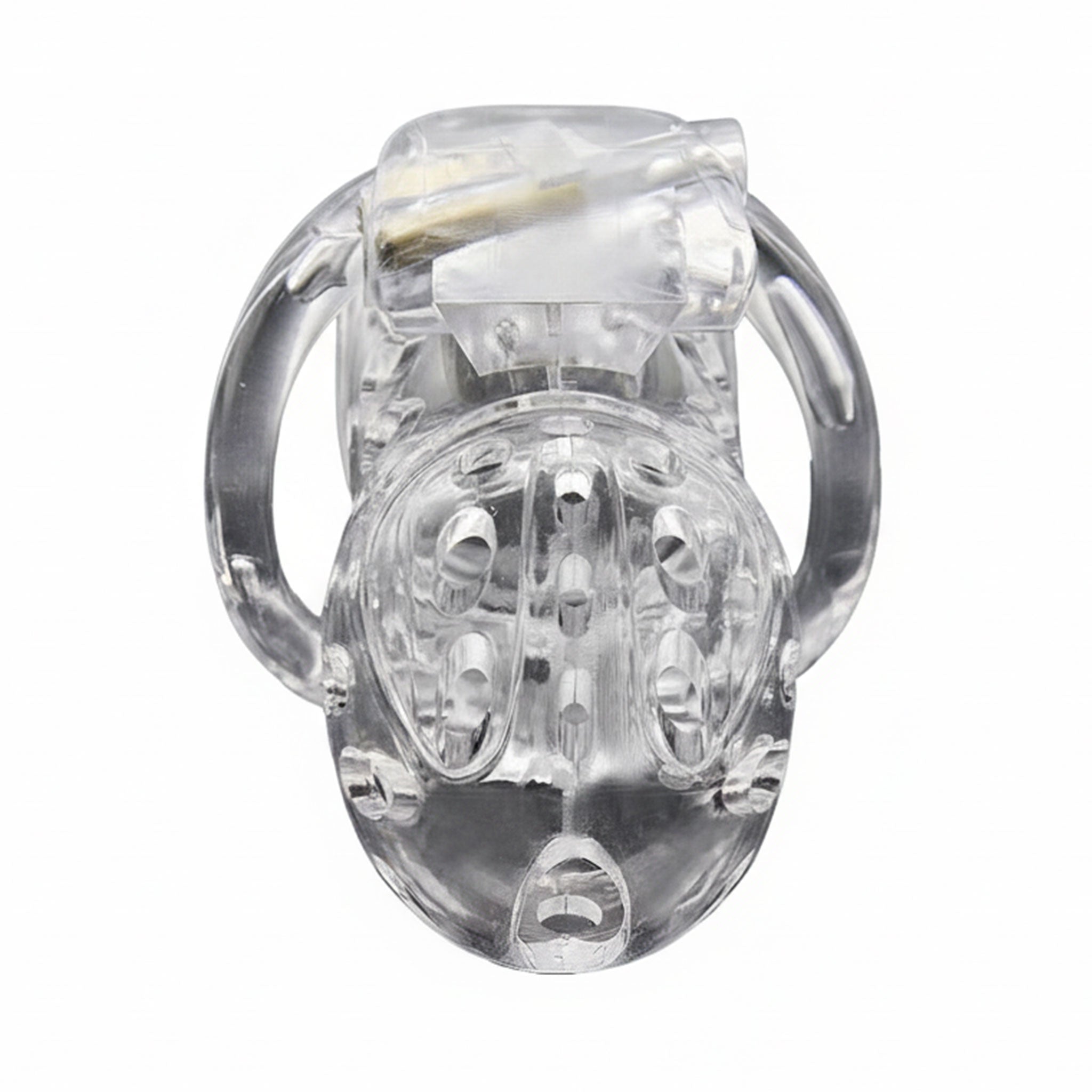 Plastic PC-plastic polycarbonate resin accessories restraint penis cock cock-ring cockring cock-cage cockcage cage long-cage codpiece airholes air-holes ventilated ventilation pores air-permeable locking lockable built-in lock coding-lock pin-lock solid reliable durable ergonomic full-stereo bdsm bondage kink kinky kinky-play chastity male-chastity male masculine masc mens clear transparent seethru see-thru see-through