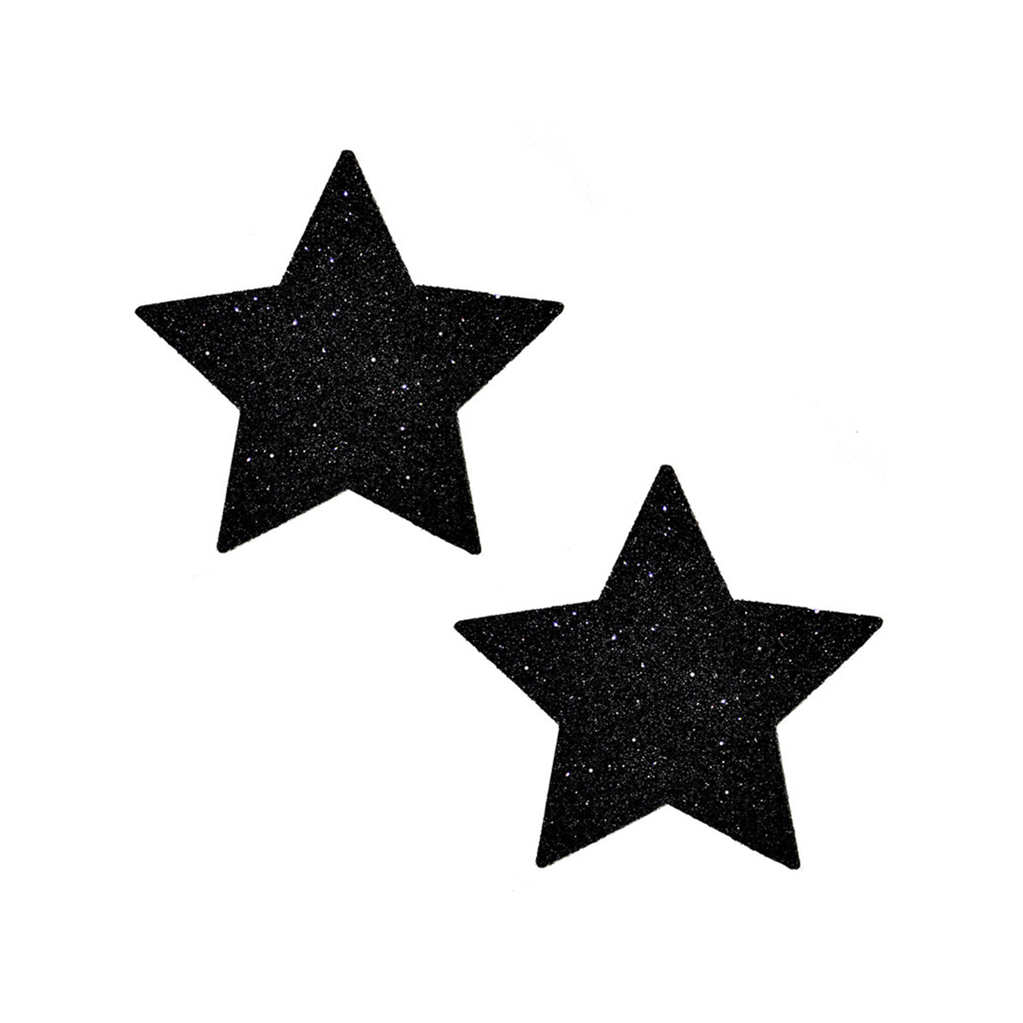 Swimsuit-material adhesive medical-grade accessories intimates pasties nipple nipple-pasties nipple-covers breast-shields glitter star-shaped star savage-rage sparkling wicked-gleam inner-darkness shiny malice-star fetish fashion alt-fashion punk goth gothic cyber rave ravewear raver-babe fetishwear partywear festivalwear unisex black