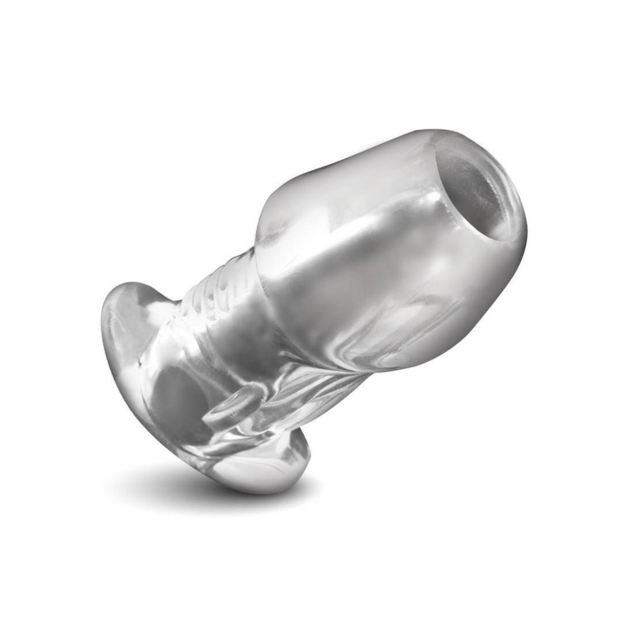 master series hollow anal plug clear transparent butt plug tapered tip flared base tpe anal toy adult accessory hollow design advanced anal play body safe material