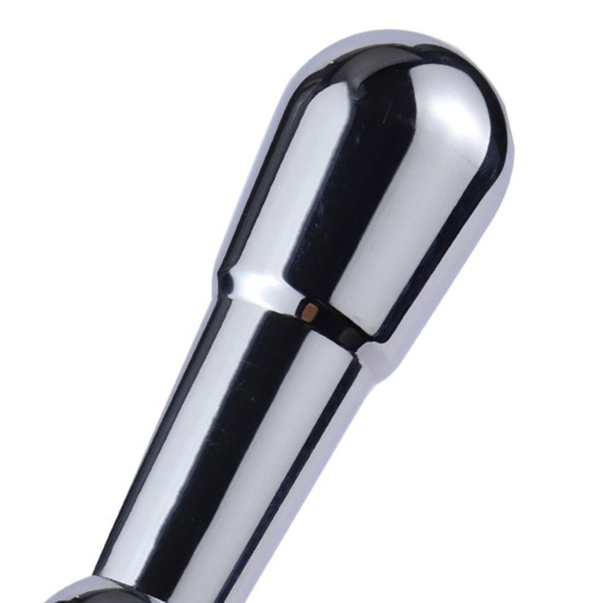 Metallic stainless-steel whip flogger chain O-ring handle rounded thuddy bondage bdsm kinky kinky-play impact impact-play impact-toys temperature temperature-play temp-play adult-toys chrome silver
