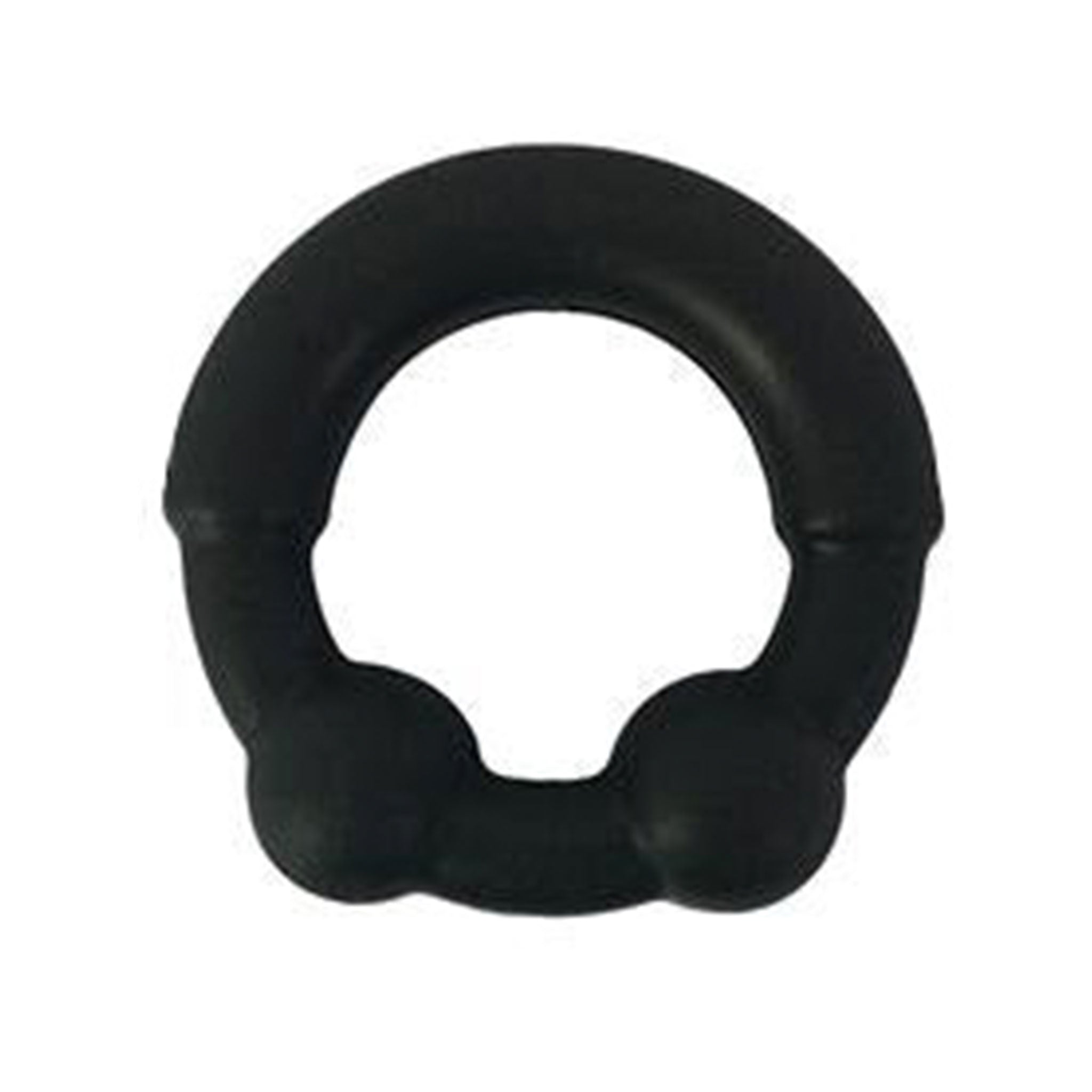 Silicone stretchy coated coating metal metallic steel core cockring cock-ring cock ring cnb cock-and-ball ball-bearings stamina enhancing snug fit support kink kinky kinky-play adult-toys sex-toys black