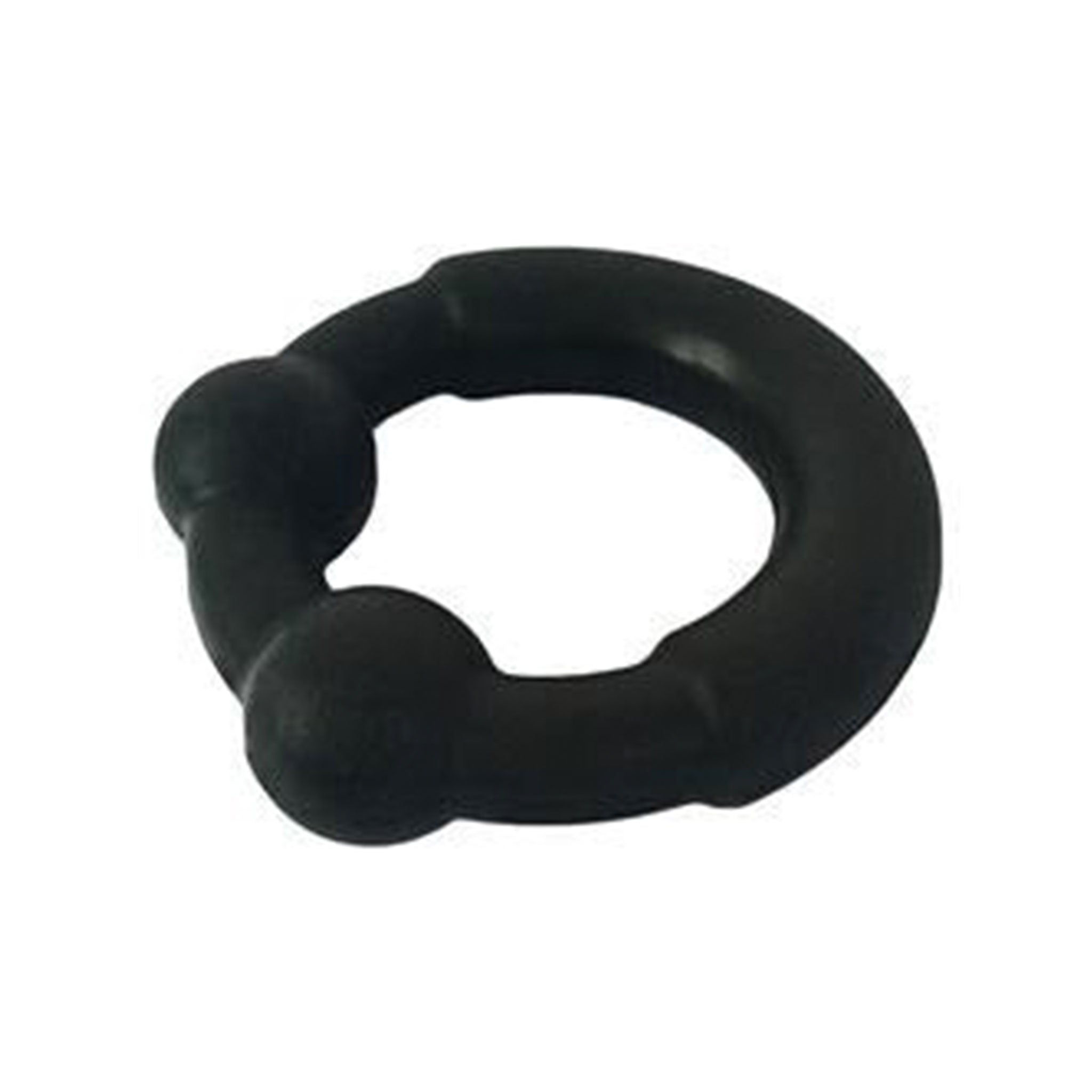 Silicone stretchy coated coating metal metallic steel core cockring cock-ring cock ring cnb cock-and-ball ball-bearings stamina enhancing snug fit support kink kinky kinky-play adult-toys sex-toys black