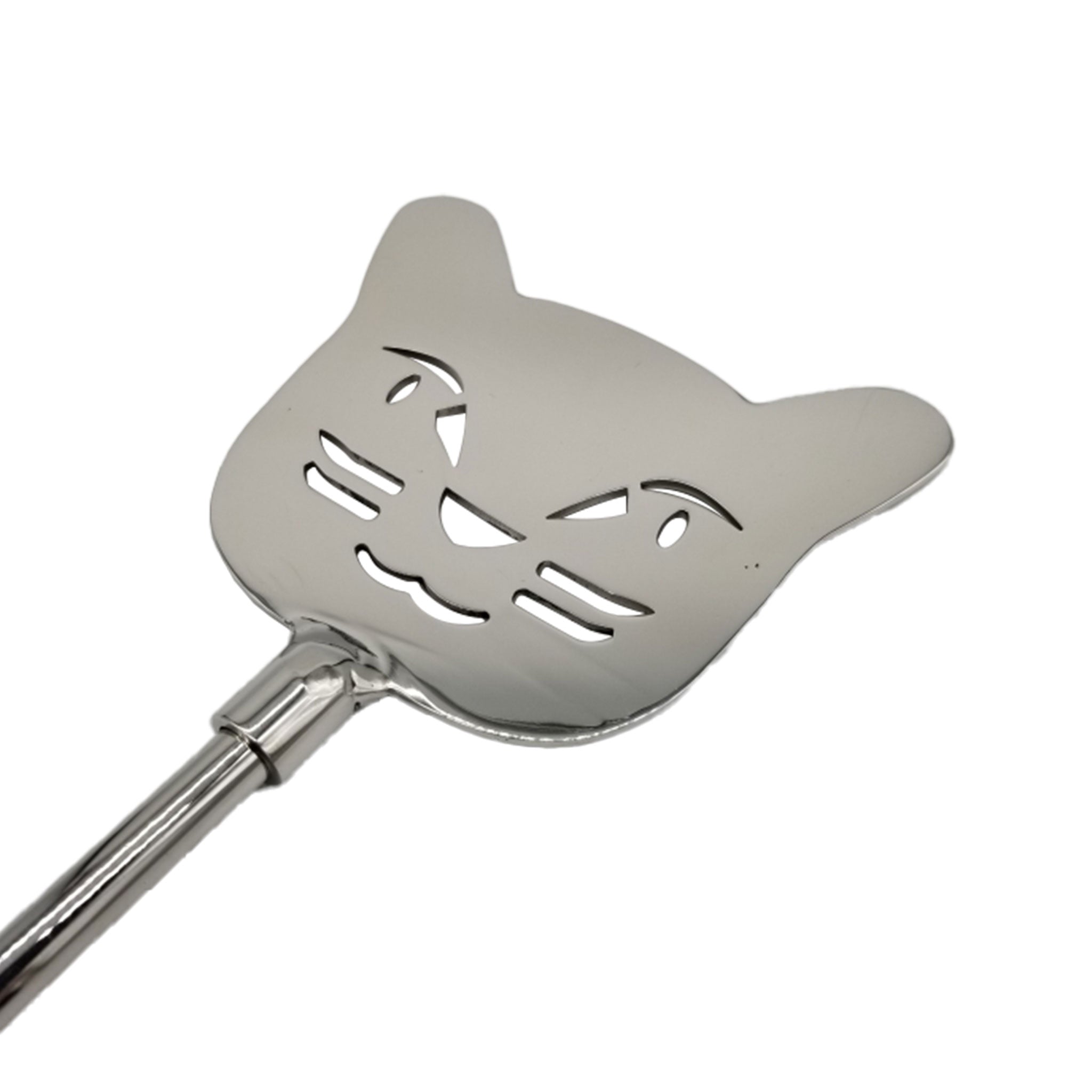 Stainless-steel metallic paddle slapper bondage bdsm impact-toys impact-lay impact pet-play kinky kinky-play adult-toys gifts chrome silver