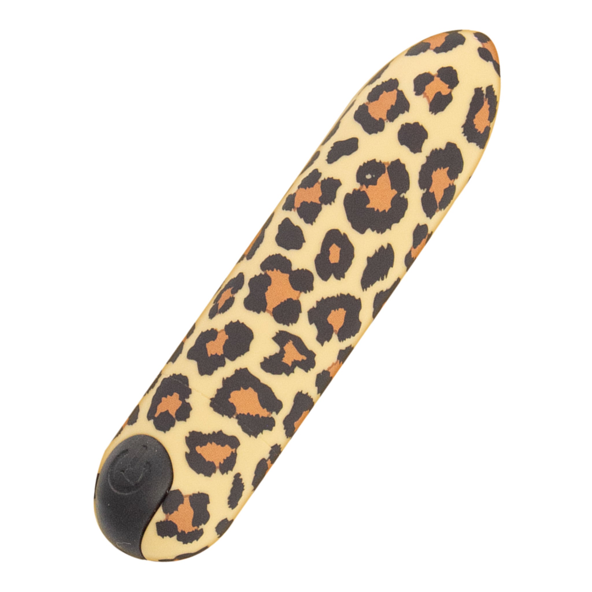 ABS-plastic silicone vibe vibrator vibrating vibration clit clitoris clitoral stim stimulating stimulation stimulator bullet mini mini-bullet splashproof usb-rechargable tapered-tip sexy classic bold powerful playful petite pocket-sized travel-sized discreet smooth comfortable adult-toys solo-play valentines gifts leopard-print 