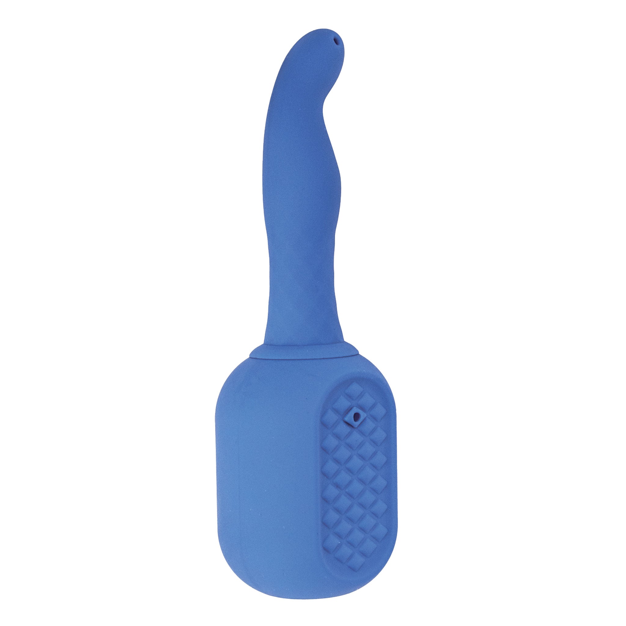 Vibrating Douche Rechargeable Silicone Anal Douche in Blue, offering a sleek, ergonomic design with a vibrating feature for enhanced cleansing and pleasure, crafted from body-safe silicone for comfort and ease of use.