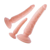 Suction Trio Slim Dildo 3 Pc Training Kit- Vanilla (8.5; 6.5; 4.5)