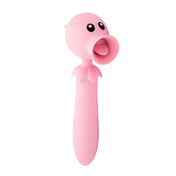 Mr. Eggplant Head Clit Flicker Flexy Vibrating Wand- Pink