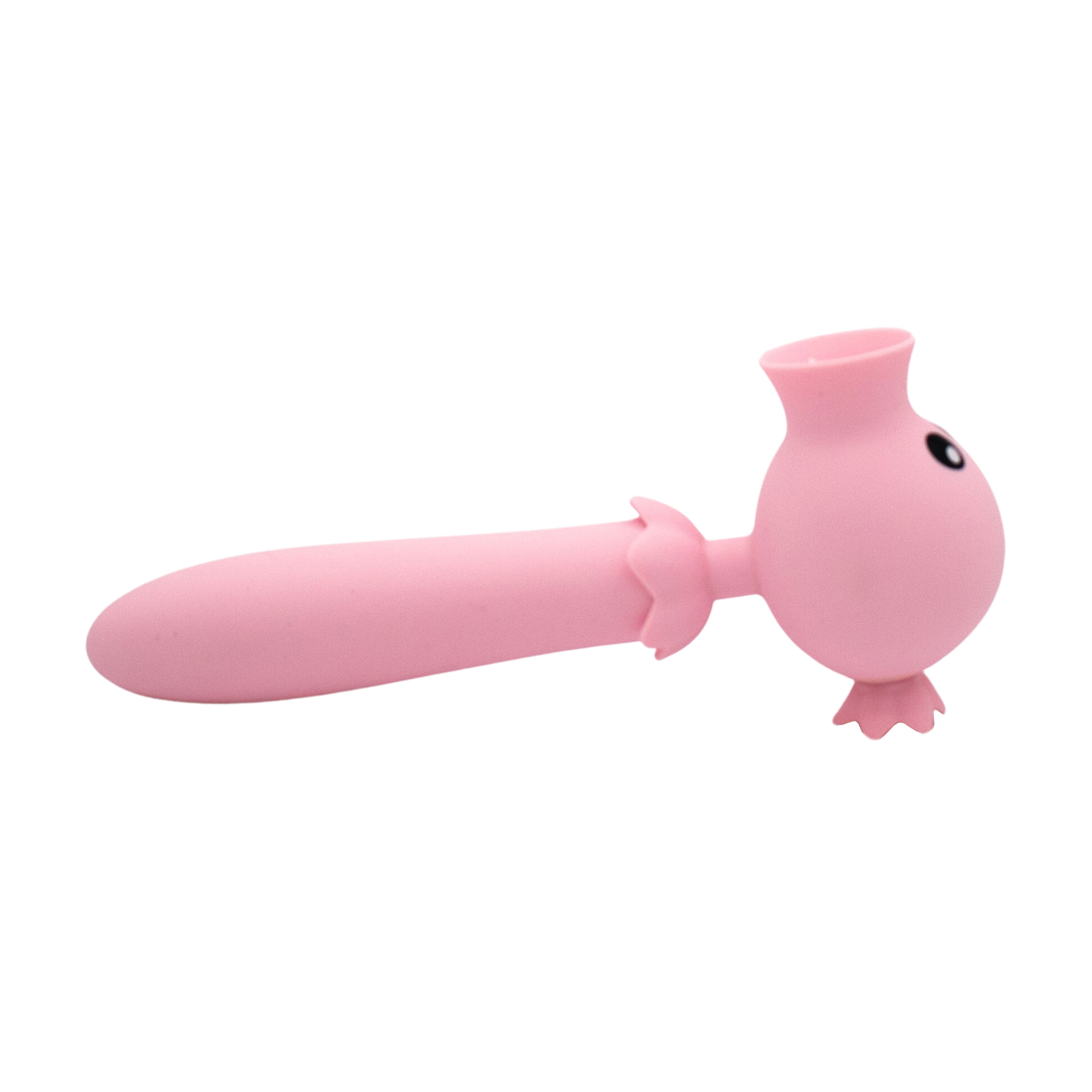 Mr. Eggplant Head Clit Flicker Flexy Vibrating Wand- Pink