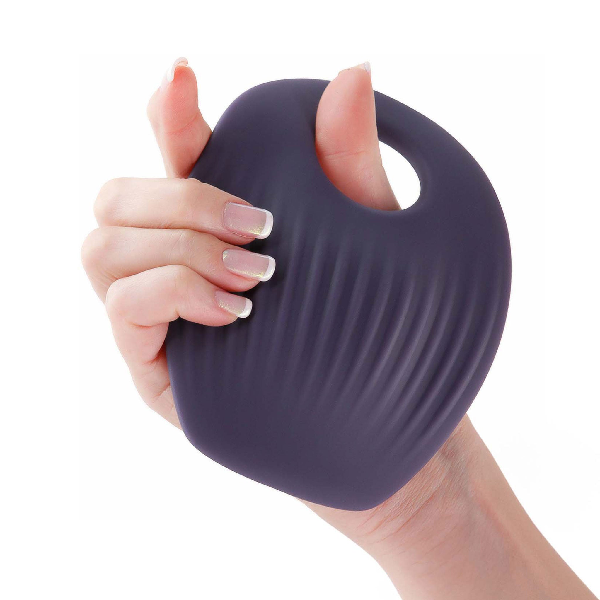 Dildo Grinder Pad App Operated Rechargeable- Purple Gray